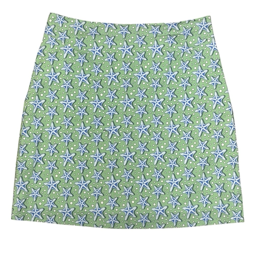 Vineyard Vines Starfish Print Pastel Cotton A-Line Mini Skirt Size 2 - Picture 1 of 16